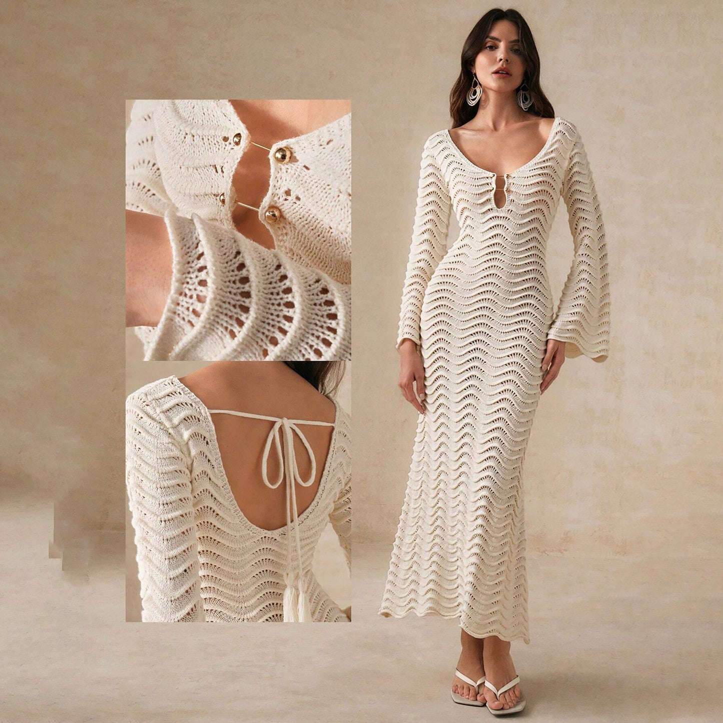 Women's Knitted Beach Cover-up