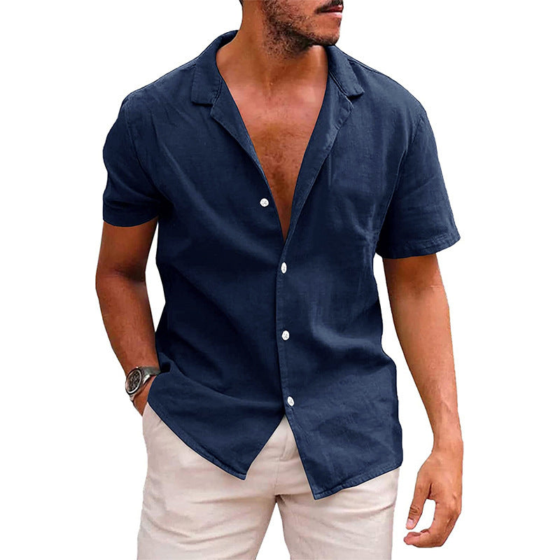 Casual Button Down Shirt Beach Clothing