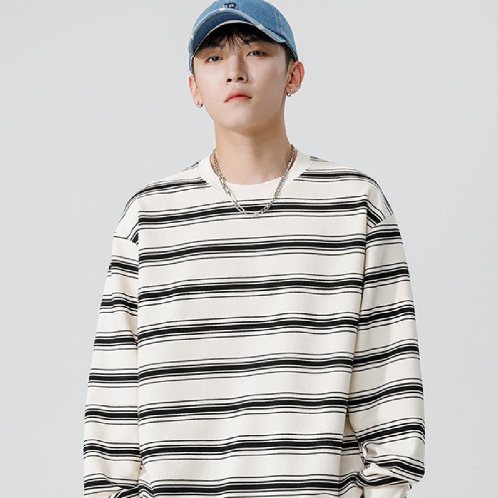 Casual Striped Sweatshirt For Men