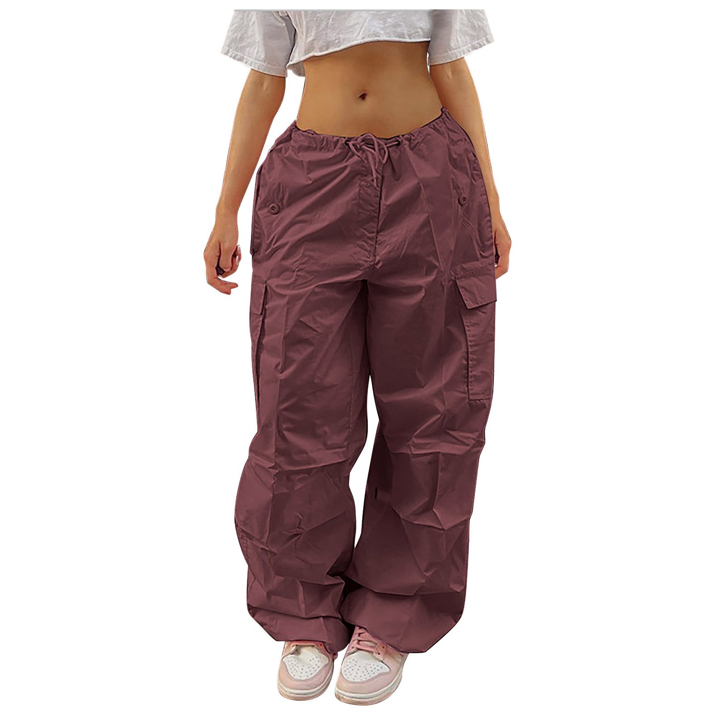 Streetwear Cargohose mit Kordelzug