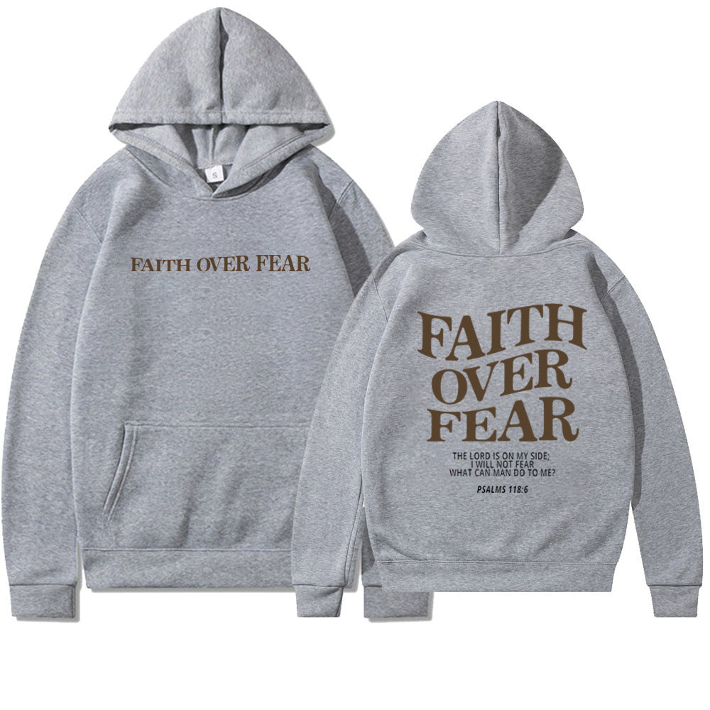 Faith Over Fear Christian Hoodie Unisex