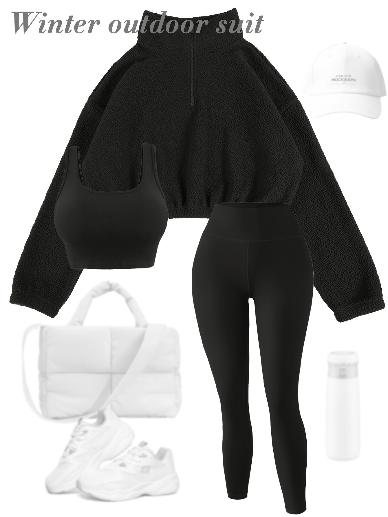 Cute 3pcs Yoga Outfit Set