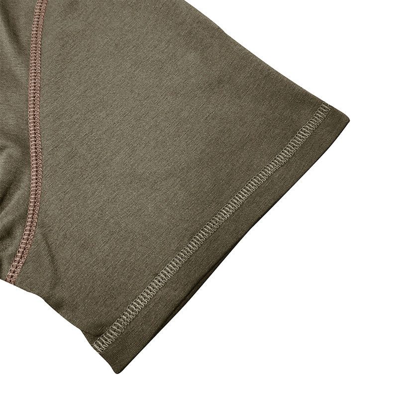 Poloshirt Sommerknopf V-Ausschnitt T-Shirt