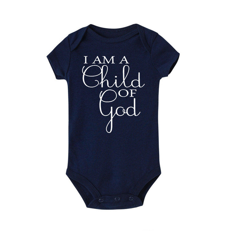 Alphabet Baby Kurzarm Lässiger Baby-Body