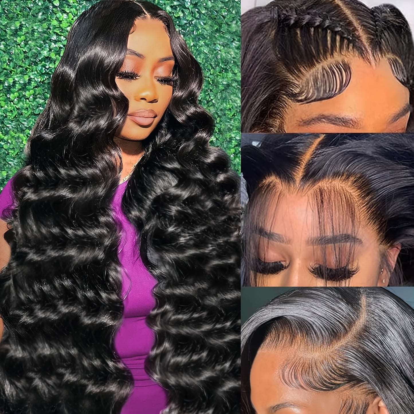 200% Density 13*4 Body Wave Lace Front Wigs Human Hair