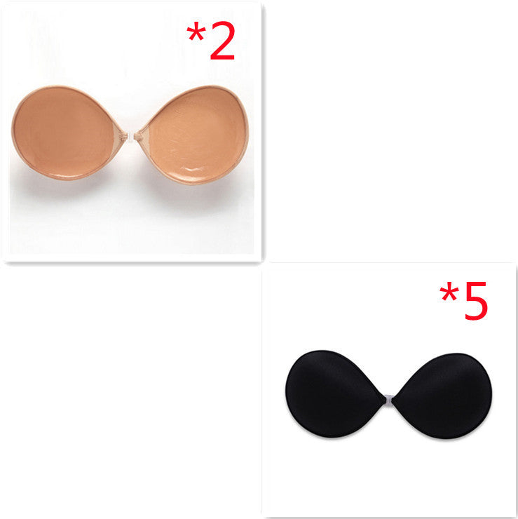 Sujetador push up de silicona invisible, sin tirantes y sin costuras, transpirable