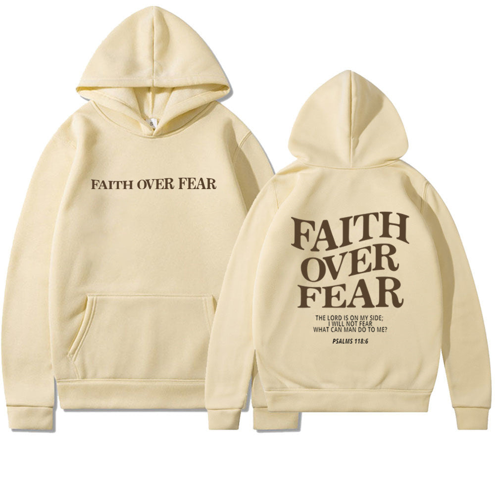 Faith Over Fear Christian Hoodie Unisex