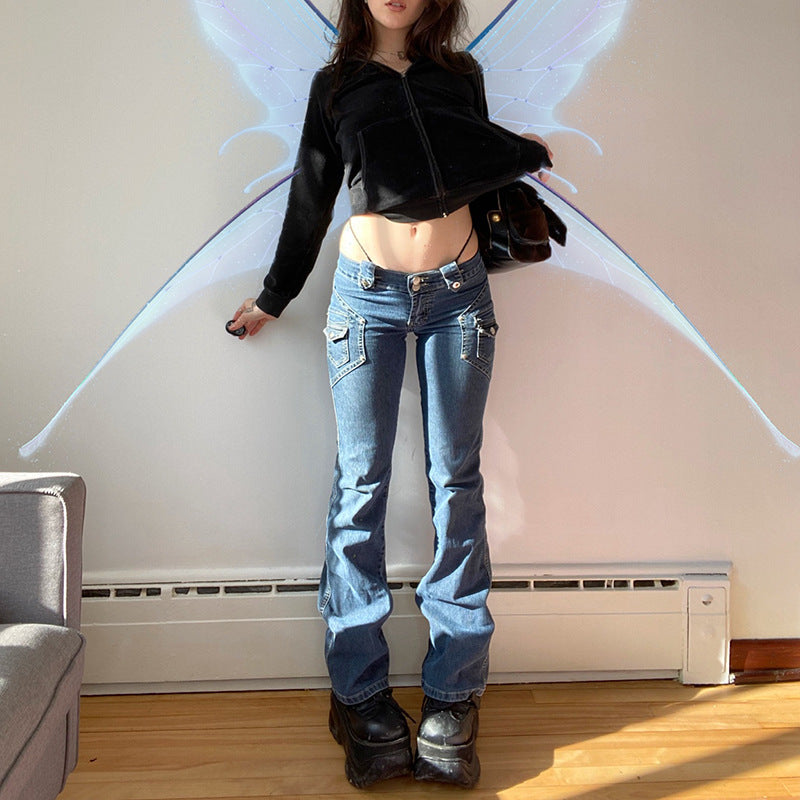 Jeans mit niedriger Taille