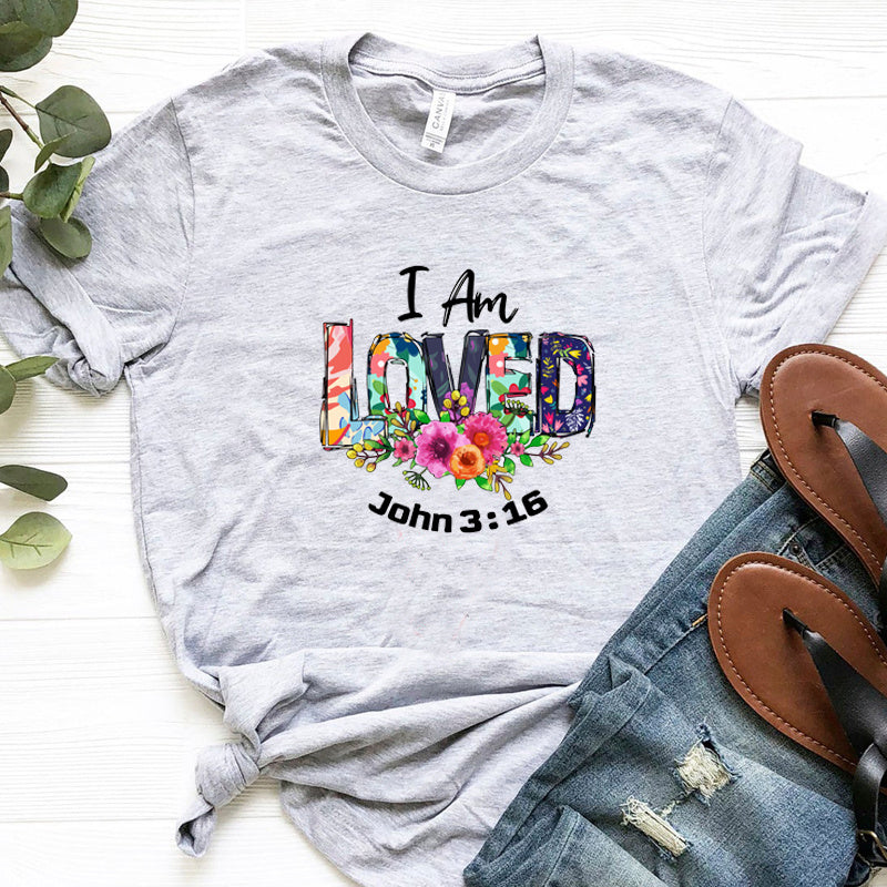 "I AM LOVED" Religious Christian T-shirt