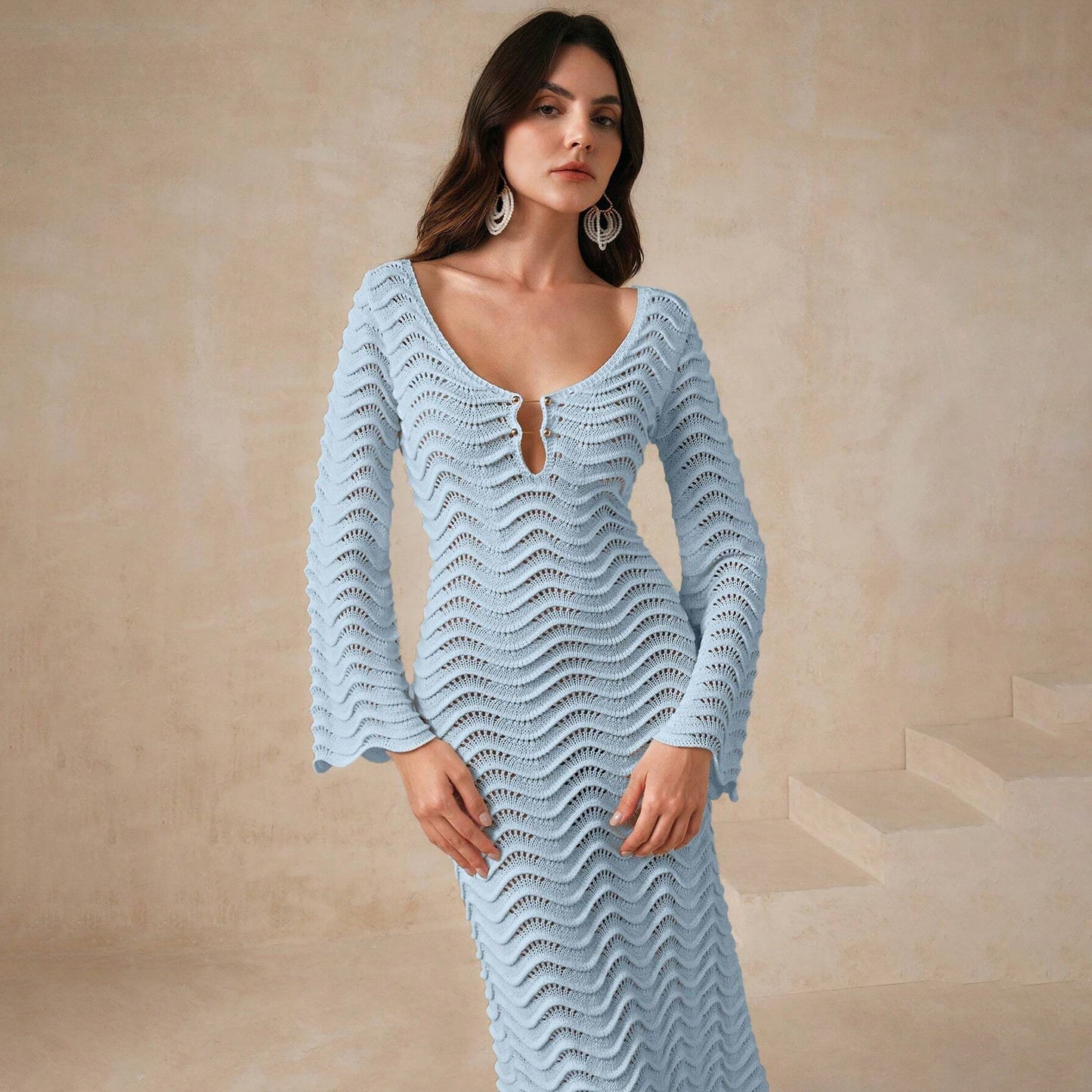 Women's Knitted Beach Cover-up