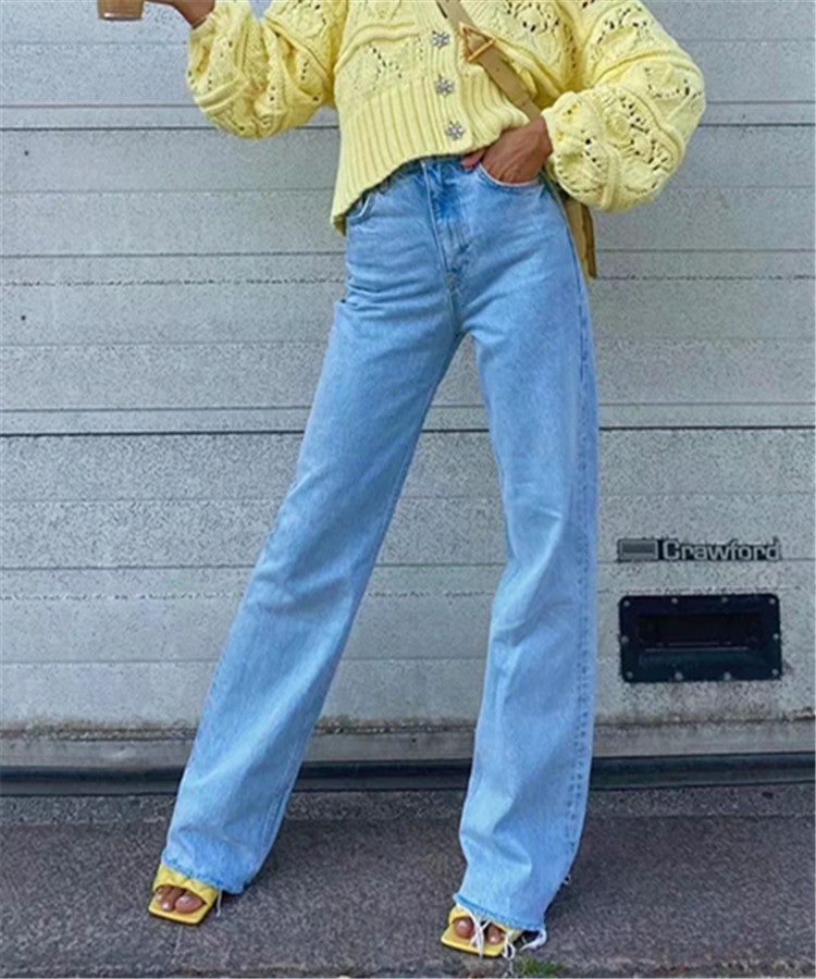 Denim blue wash jeans