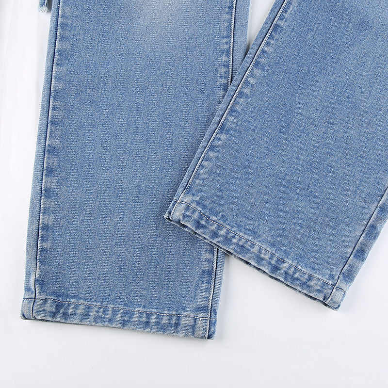 Vintage Mid Rise Belt Drawstring Pants