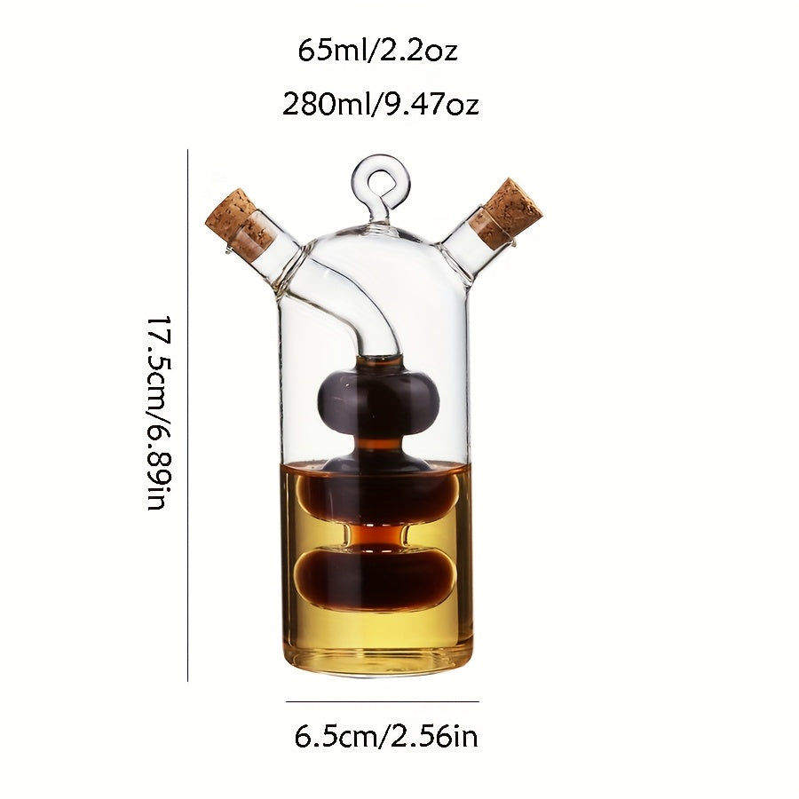 2-In-1 Glass Olive Oil And Vinegar Dispenser Kitchen Supplies