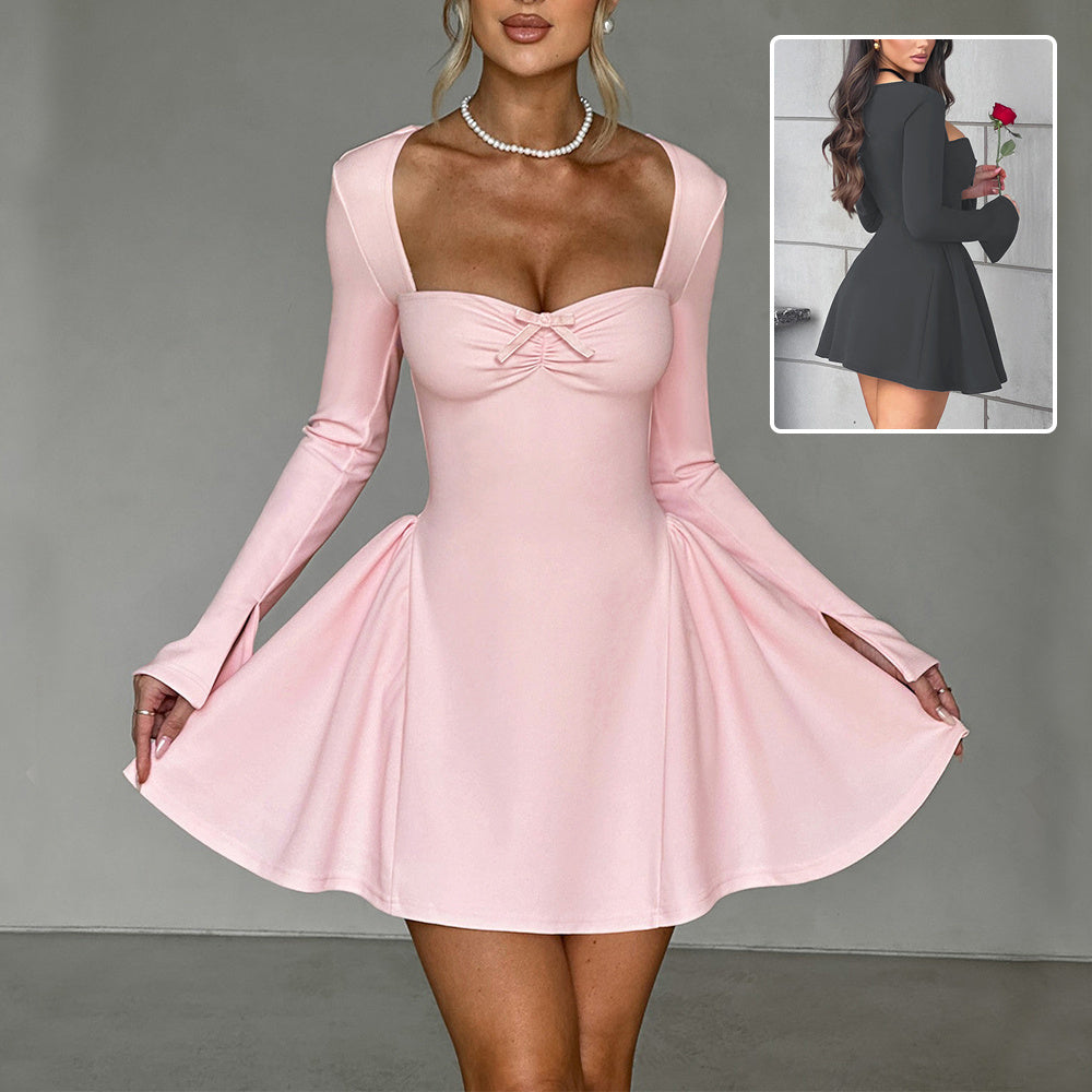 Elegant Long Sleeve Short date night dress