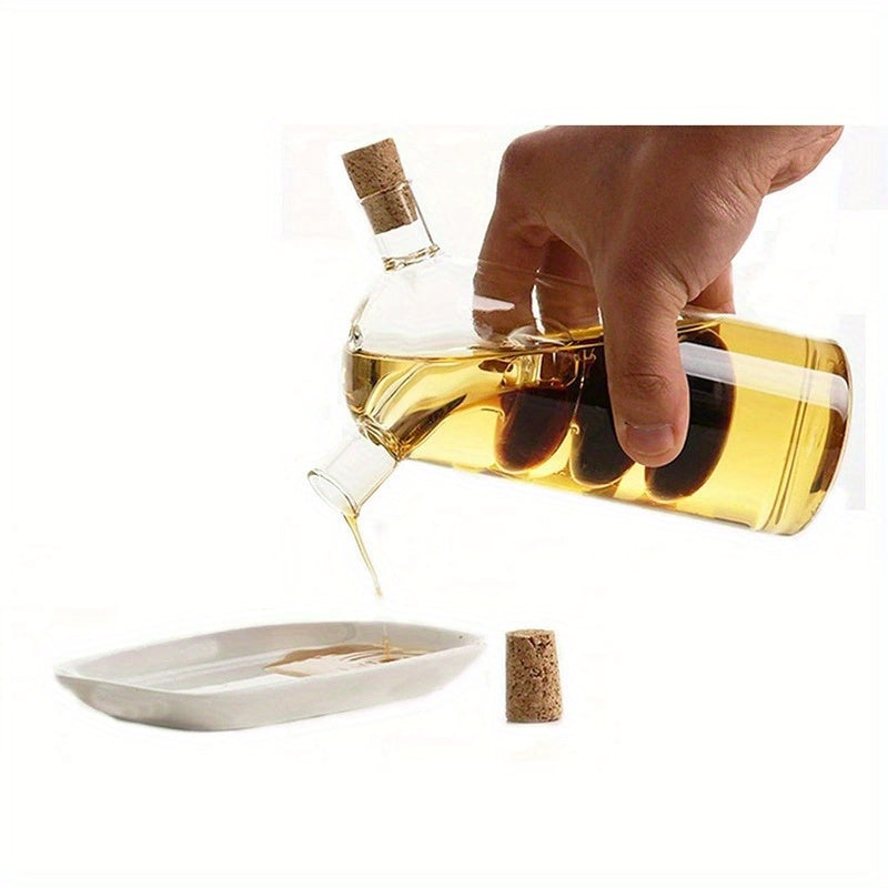 2-In-1 Glass Olive Oil And Vinegar Dispenser Kitchen Supplies