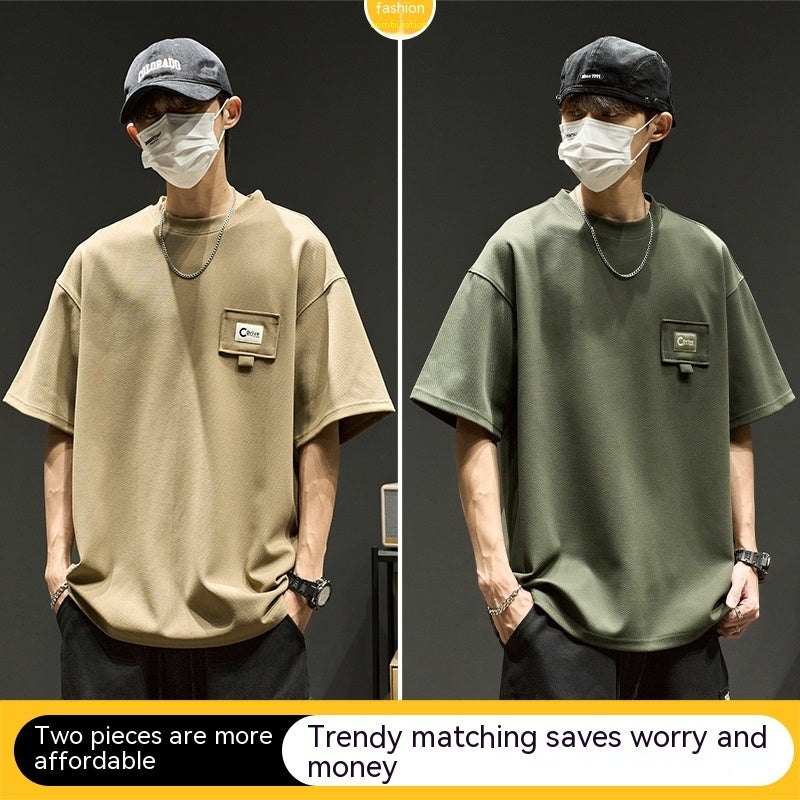 Kurzarm Herren Kleidung Sommer Amerikanischen Stil