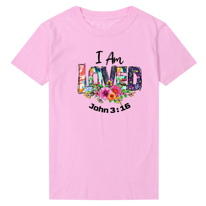 "I AM LOVED" Religious Christian T-shirt