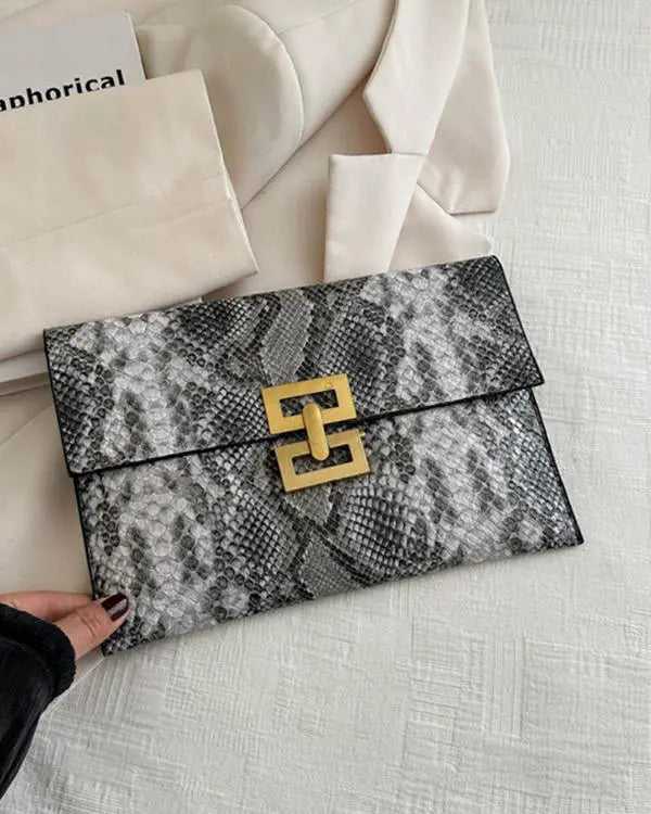 Envelop Clutch Purse Elegant Leather Handbags