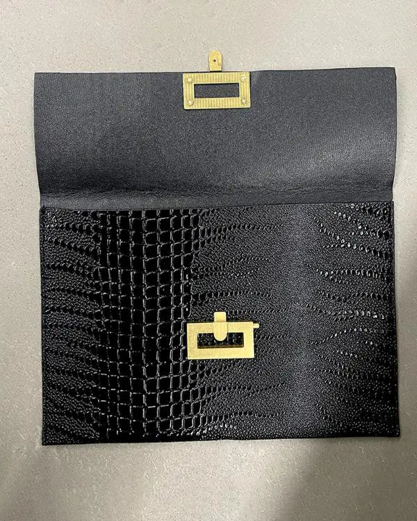 Envelop Clutch Purse Elegant Leather Handbags