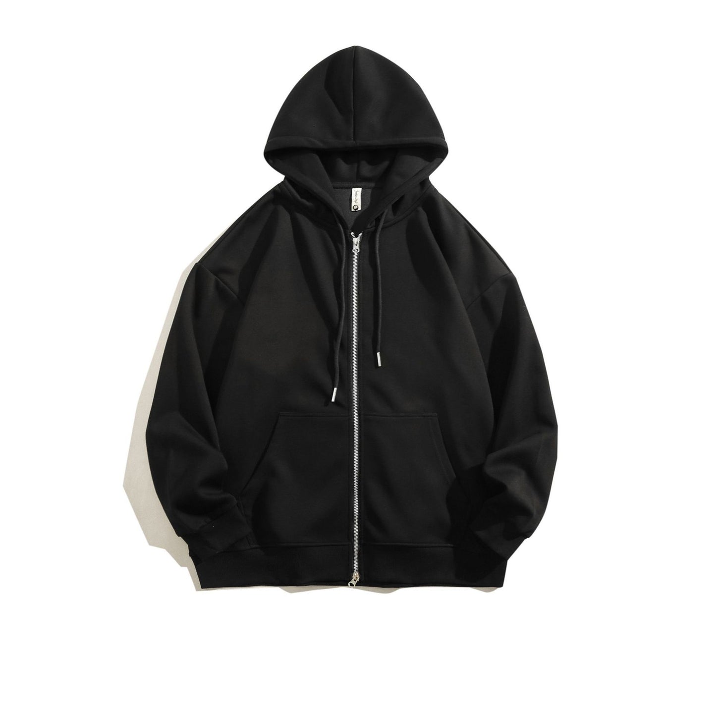 Solid Color Retro Simple Hooded Jacket For Men