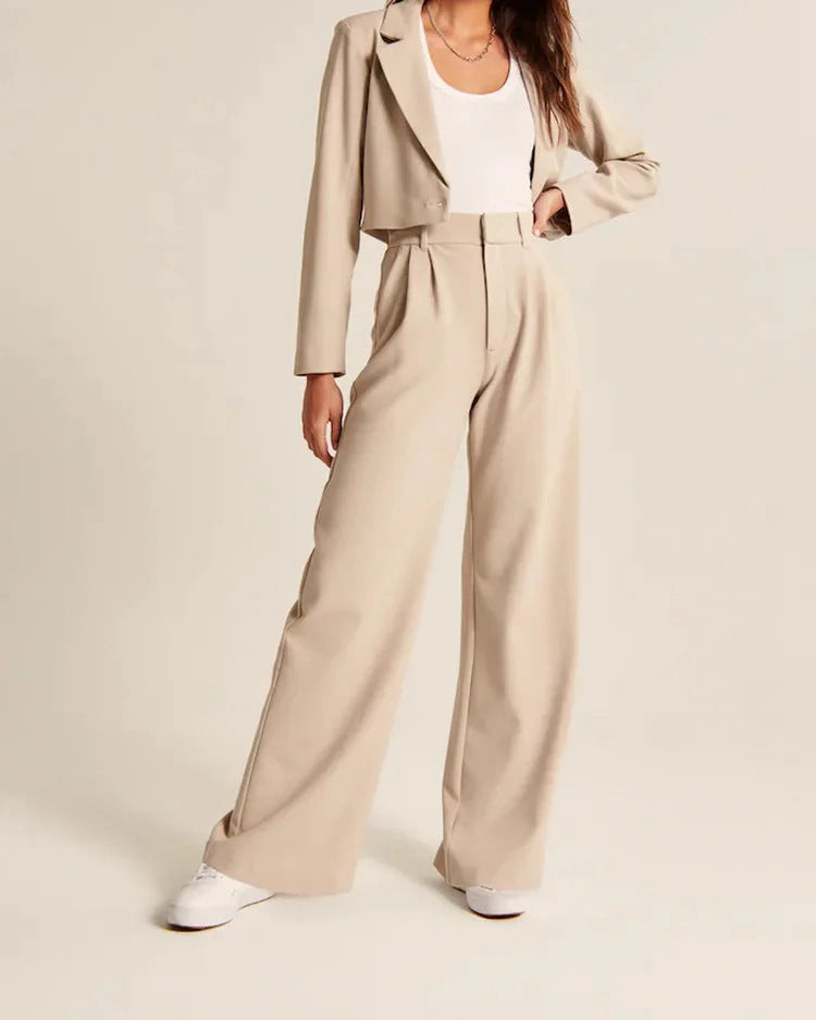 Freizeithose mit hoher Taille
