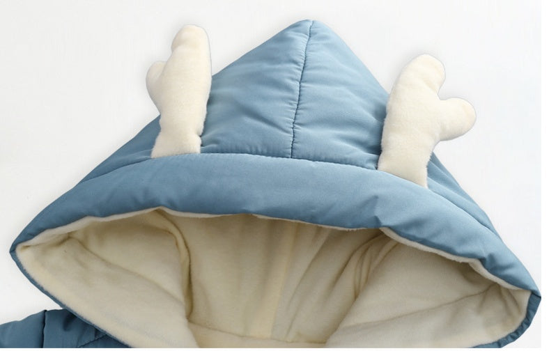 Winter-Schneeanzug für Babys und Kleinkindermantel aus Samt