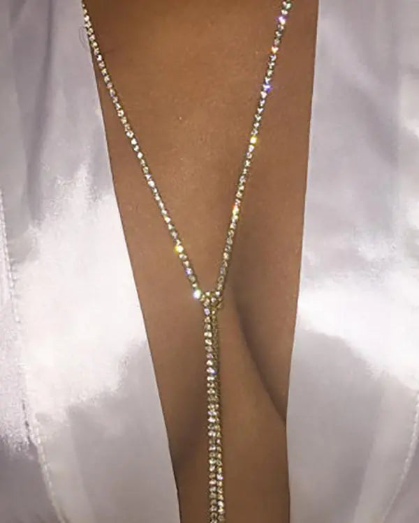 Rhinestone Bling Choker Necklace