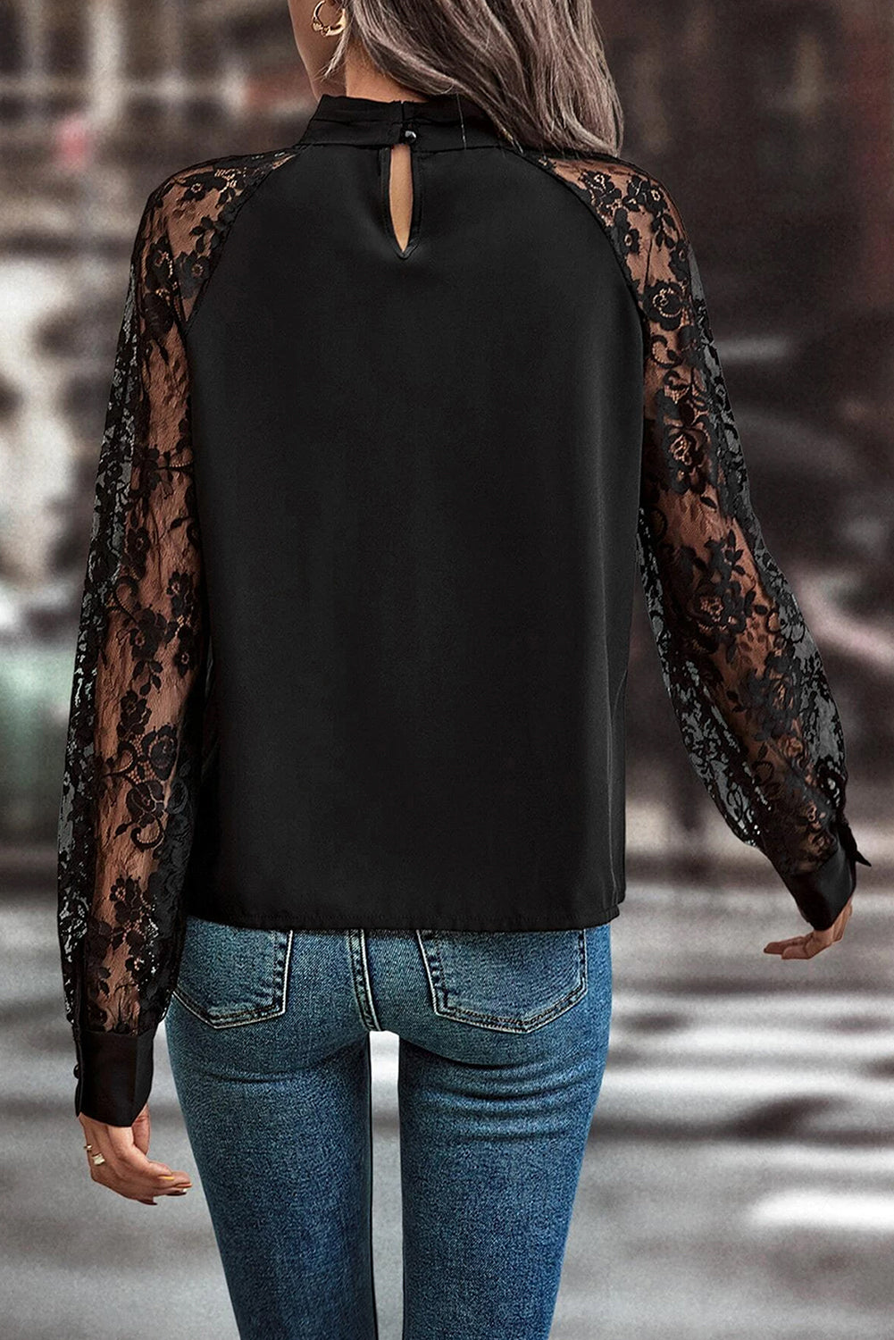 Black Sleeve Blouse