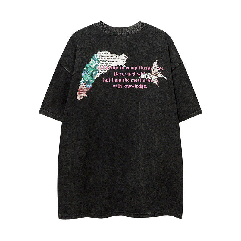 Streetwear patter stylish T-shirt men