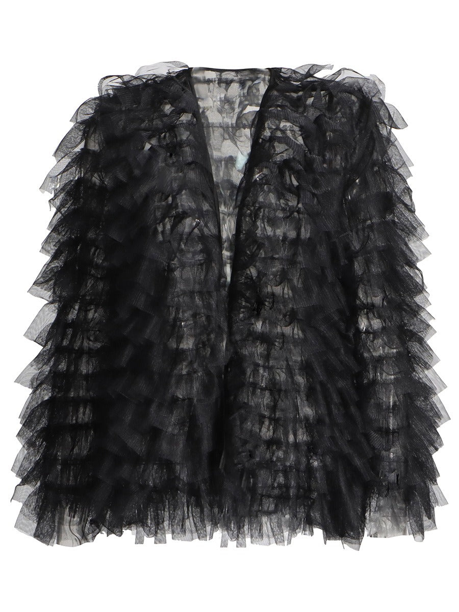 Cardigan Jacket Design Gauze Chiffon Shirt Women