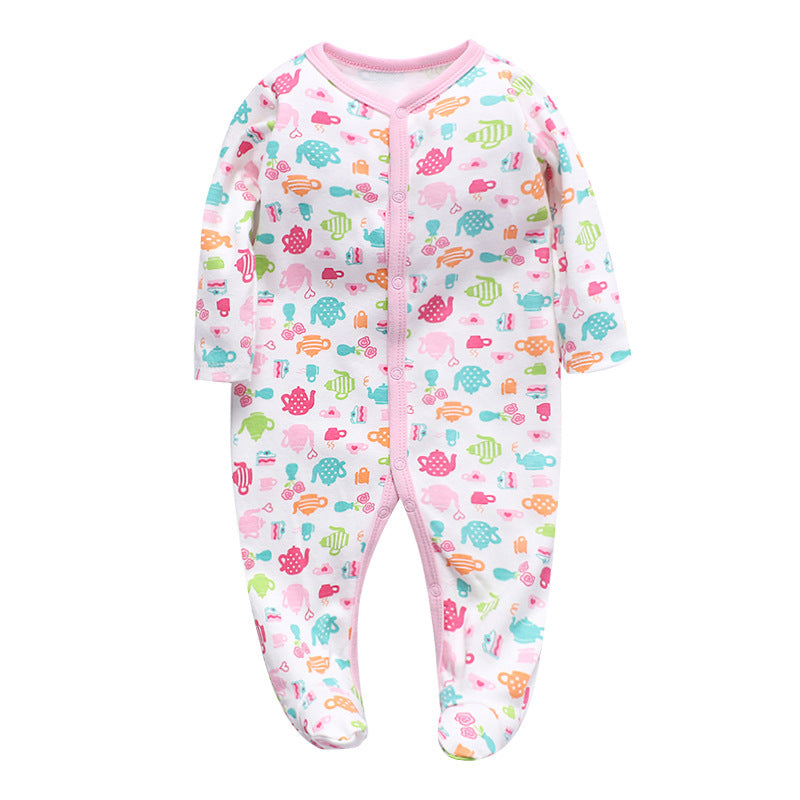 Einteilige Babykleidung aus Baumwolle 