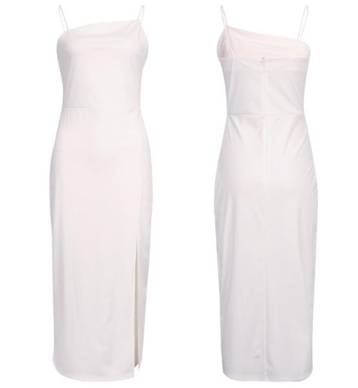 Bodycon Sleeveless Dress With End Slit