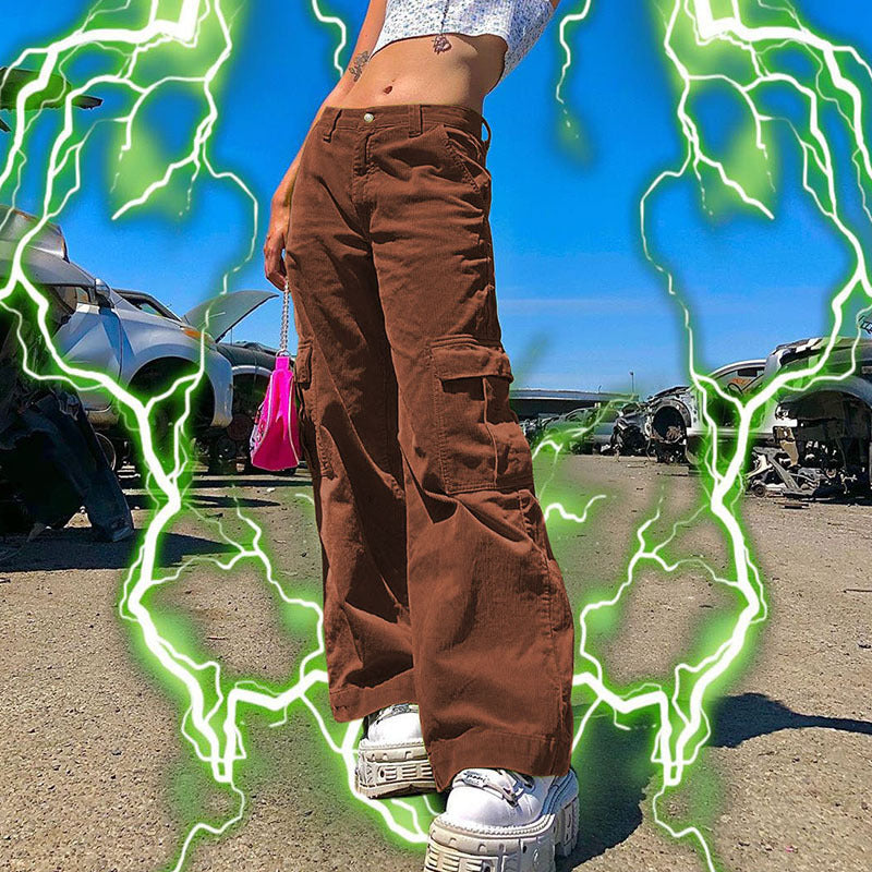 Corduroy Y2K Trousers 90S