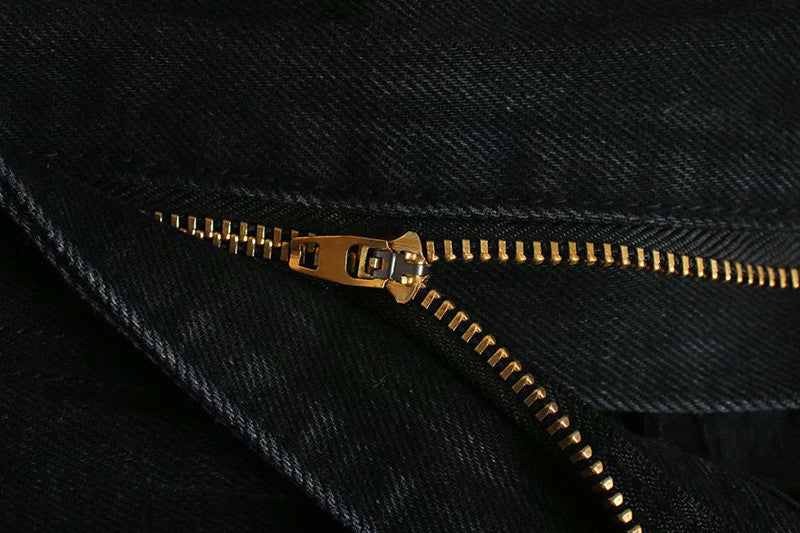 Black Wide-leg High-waist Jeans