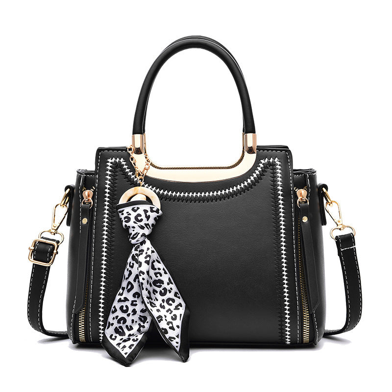 Trendy Handbag Silk Scarf Shoulder Bag