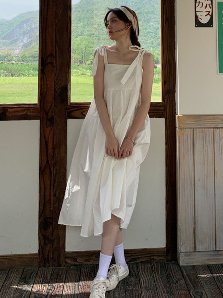 Französisches Feenkleid mit Schnürung und Schleife
