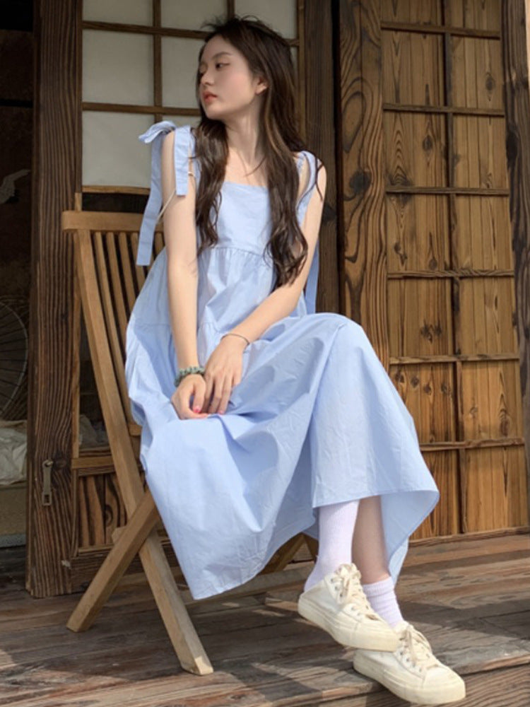 Französisches Feenkleid mit Schnürung und Schleife