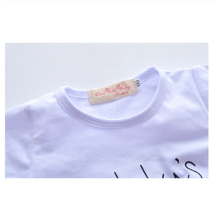 Daddy's Little Girl T-shirt Pants Headband Set