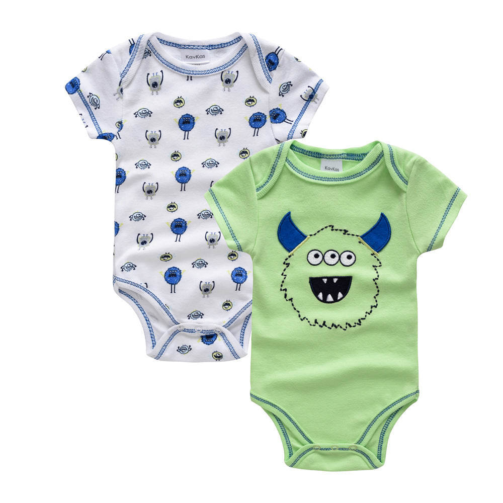 Niedlicher Baby-Strampler mit Tiermuster