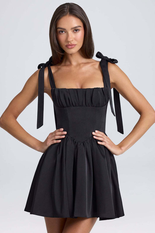 Bow-tied Strap Summer Dress Date Idea