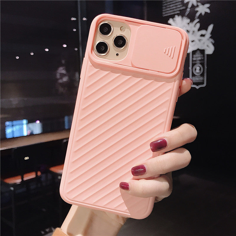 Slide Camera Lens Protector Phone Case