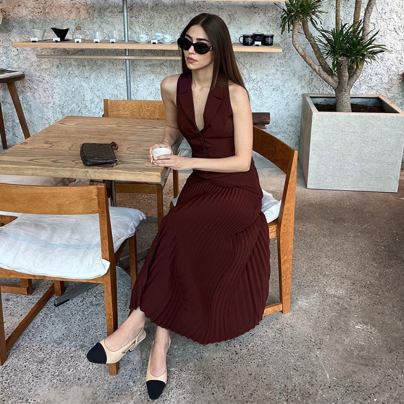 Pleated Skirt Set
