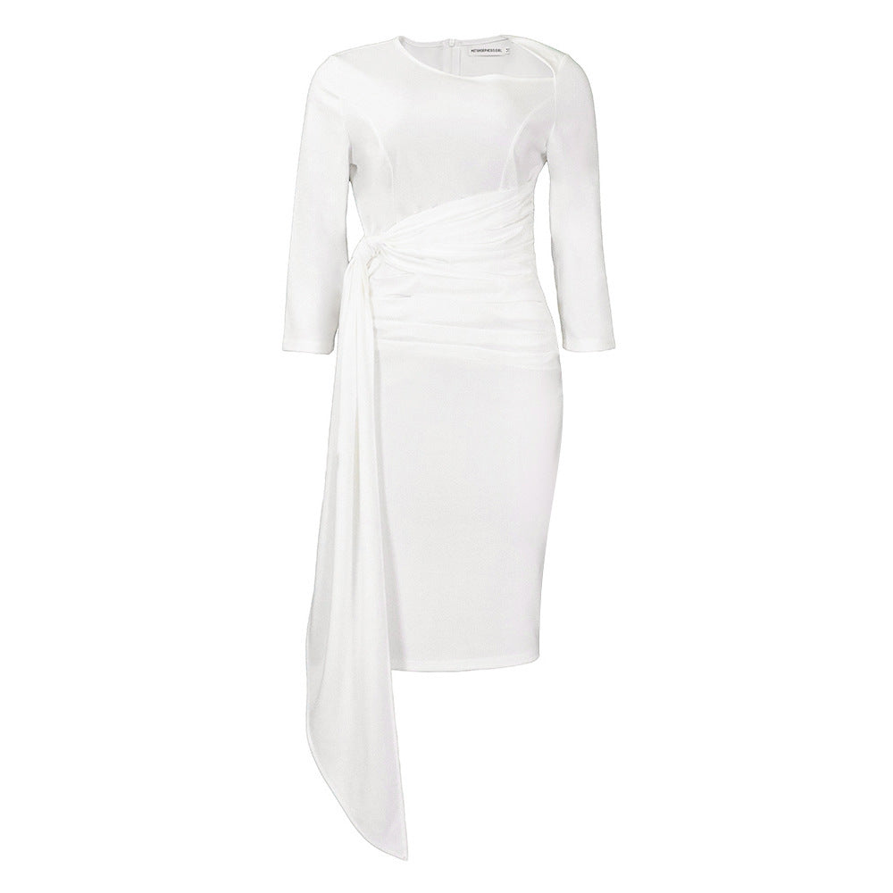 Elegant formal Waist wrapped dress