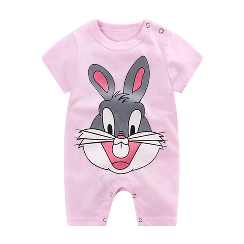 Rosa Baby-Strampler