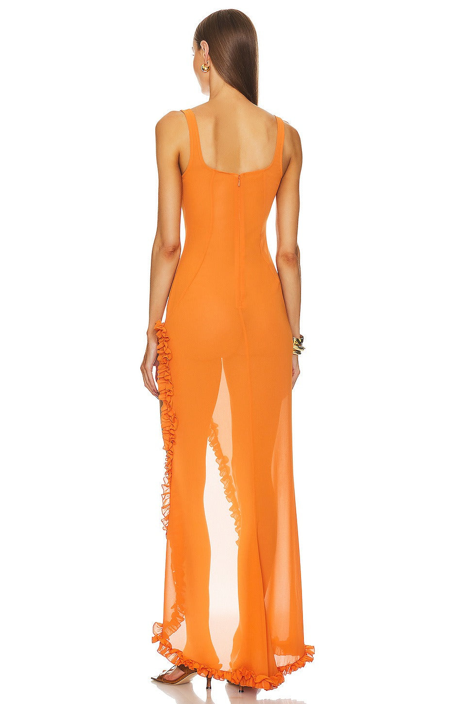 French Slit dress banquet dress for women