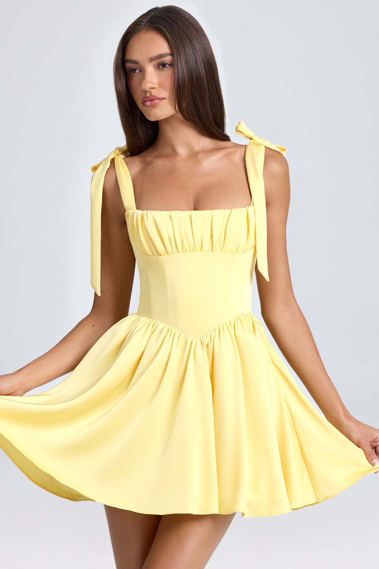 Bow-tied Strap Summer Dress Date Idea