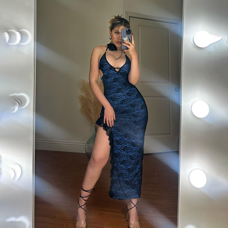 Back tie Split Dress