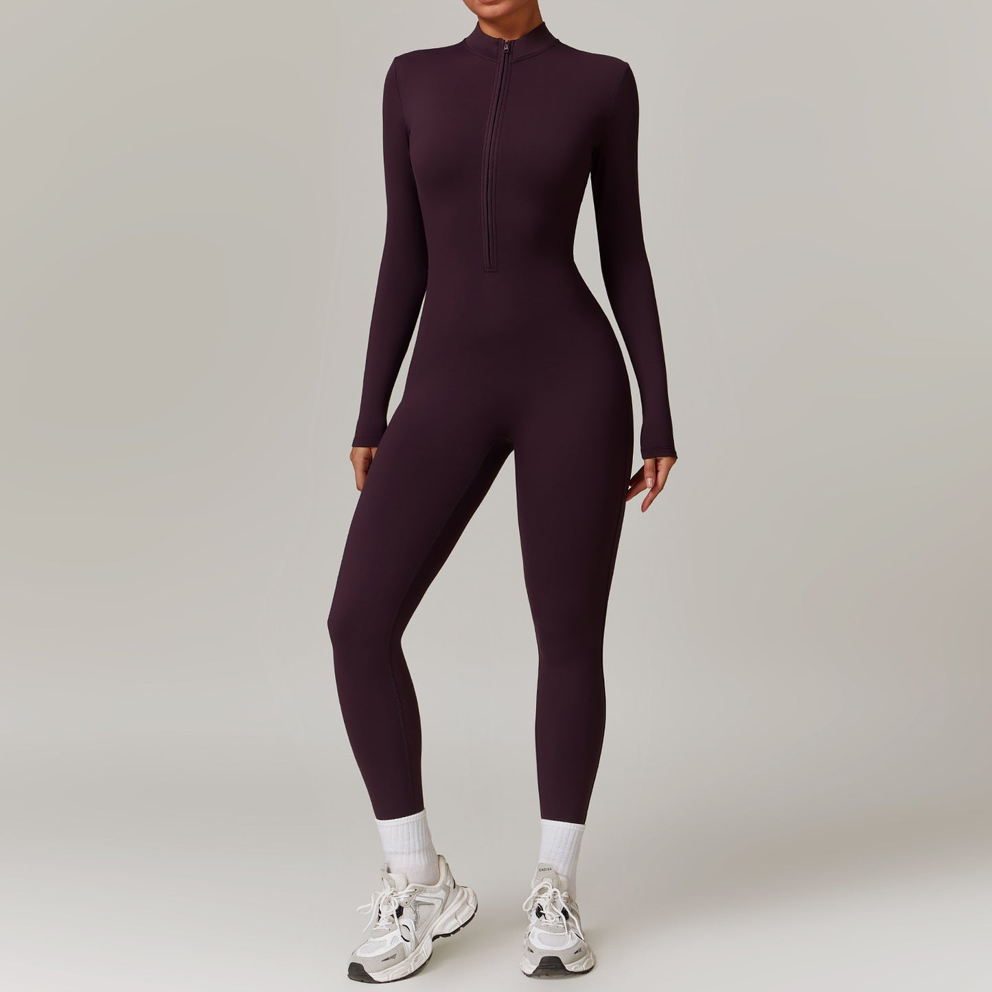 Warm Long-sleeved Jumpsuit Yoga Fitness