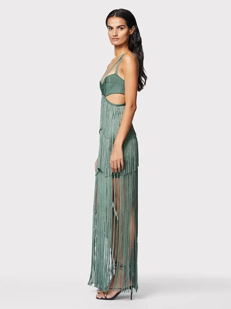 Fringe Party Street Women's Dress Banquet Bandage Dress