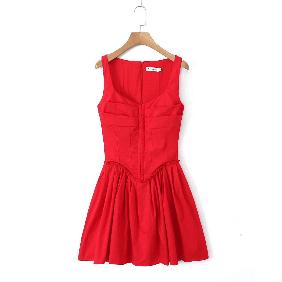 Waist cinching A-line dress